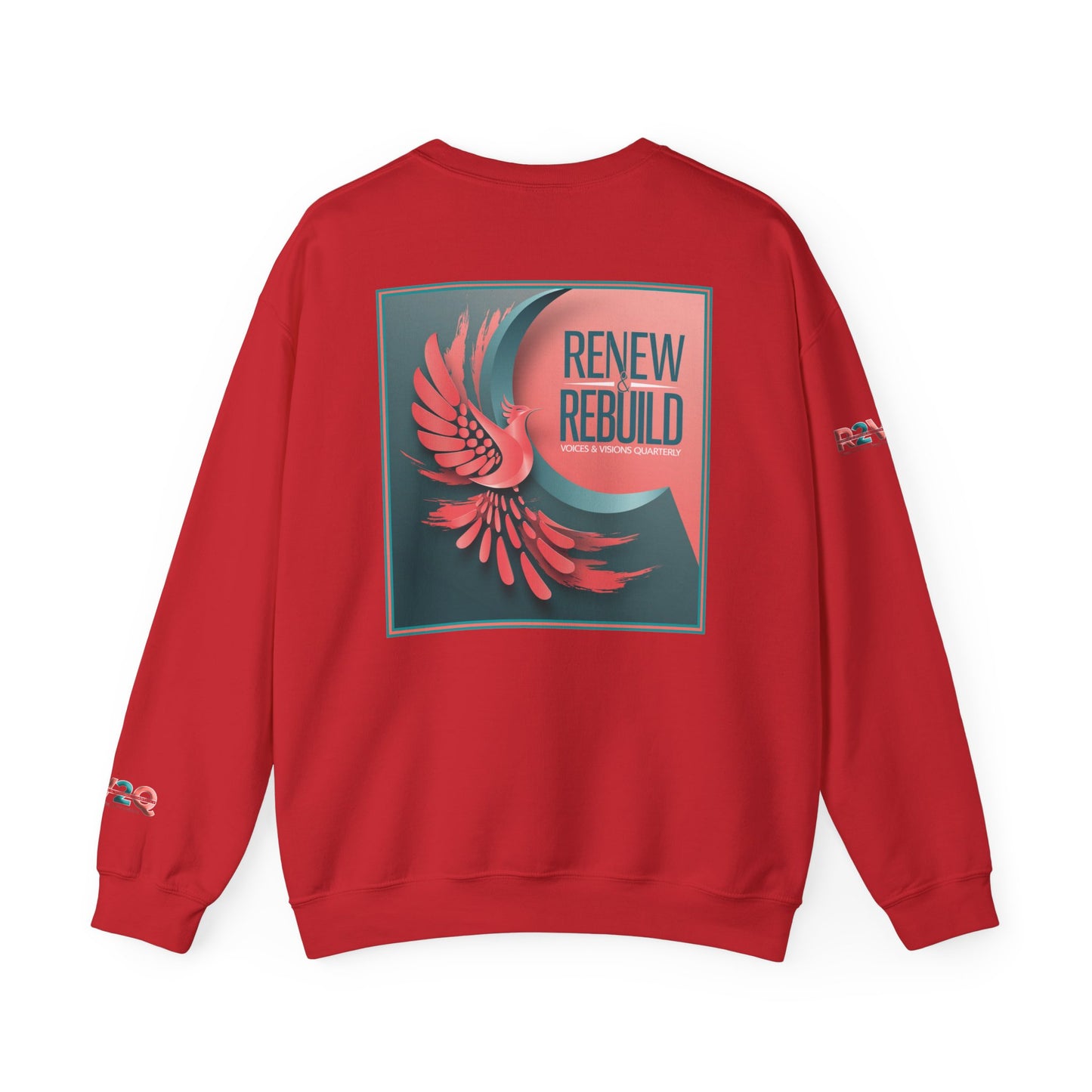 Empowering Unisex Heavy Blend Crewneck Sweatshirt - Renew and Rebuild Design