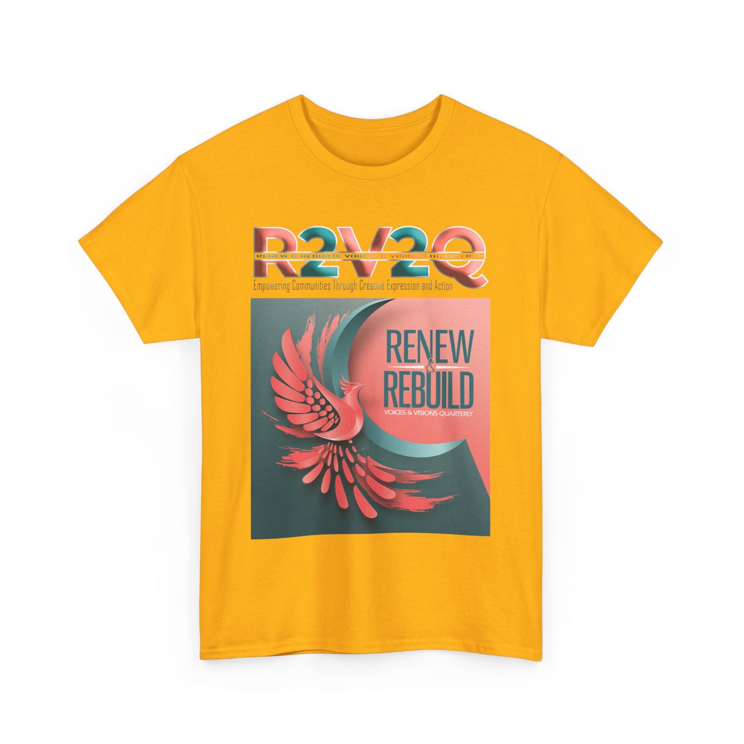 R2V2Q “Renew & Rebuild” Unisex Heavy Cotton Tee