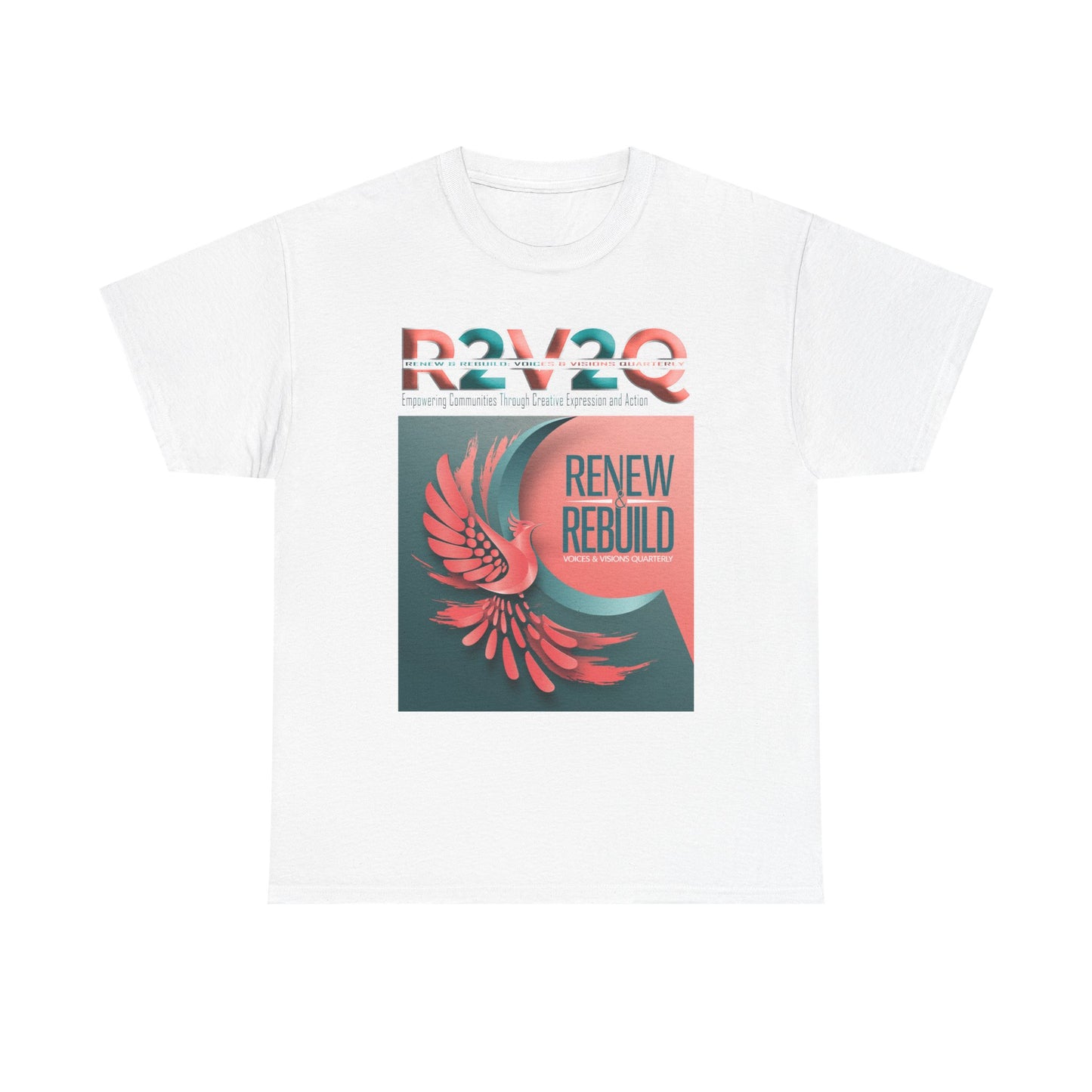 R2V2Q “Renew & Rebuild” Unisex Heavy Cotton Tee