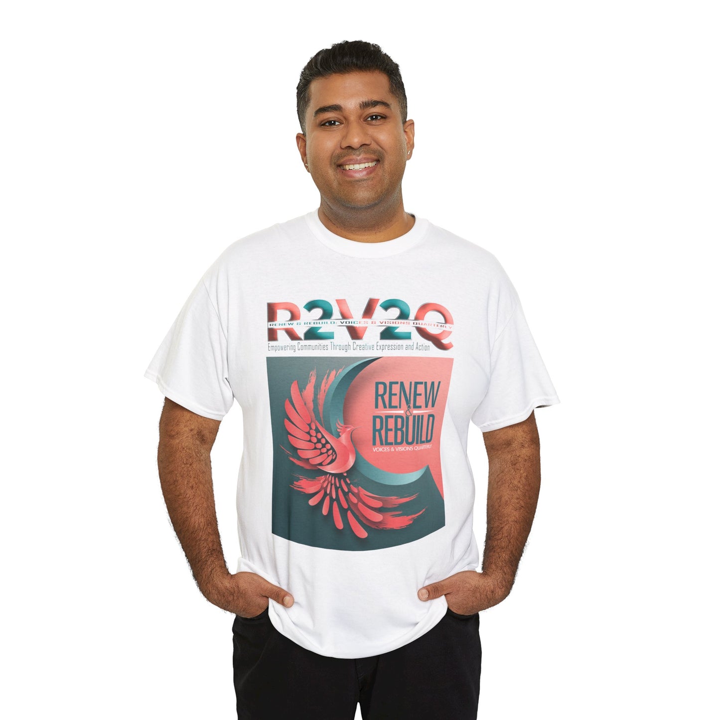 R2V2Q “Renew & Rebuild” Unisex Heavy Cotton Tee