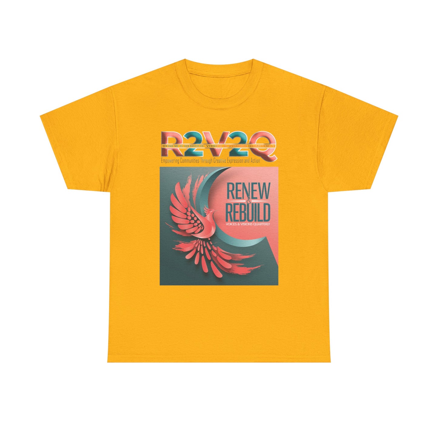 R2V2Q “Renew & Rebuild” Unisex Heavy Cotton Tee