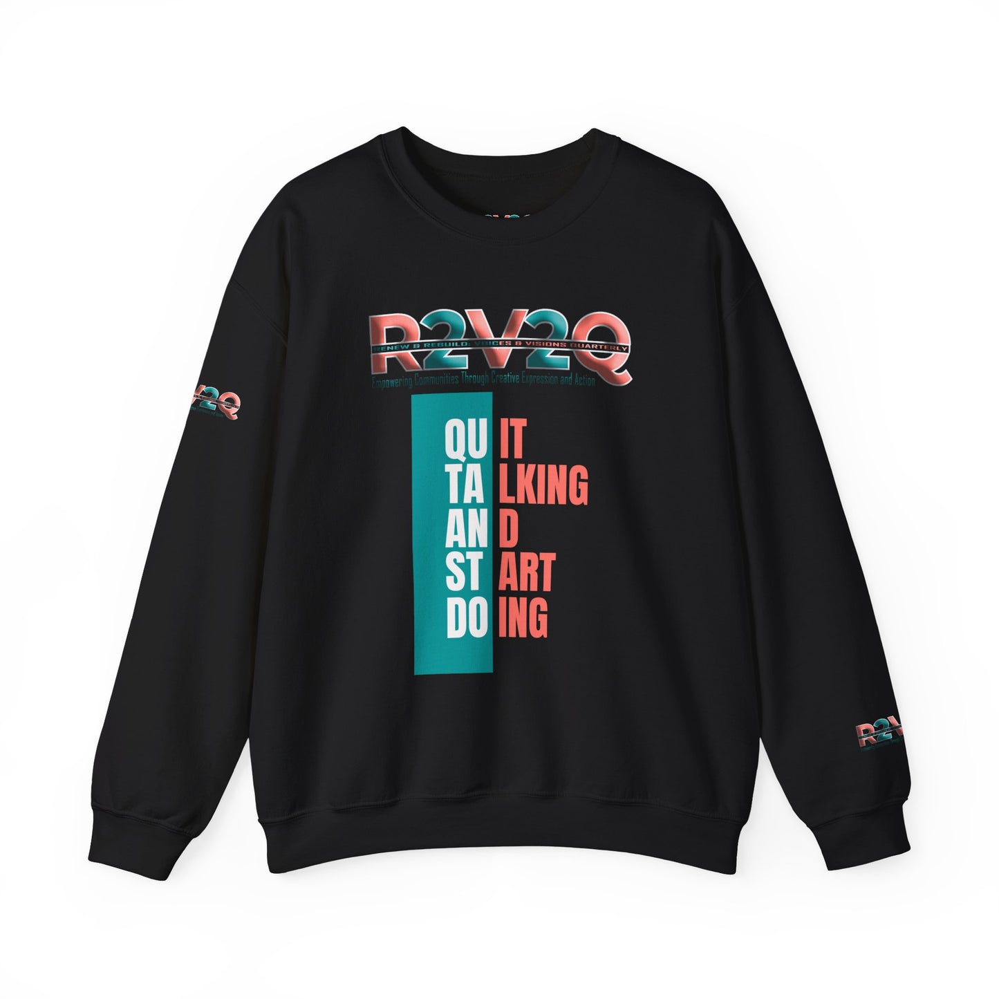 Empowering Unisex Heavy Blend Crewneck Sweatshirt - Renew and Rebuild Design