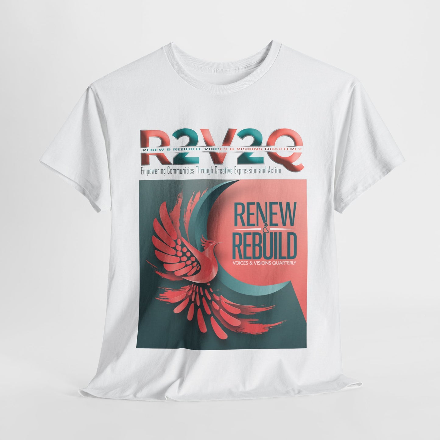 R2V2Q “Renew & Rebuild” Unisex Heavy Cotton Tee