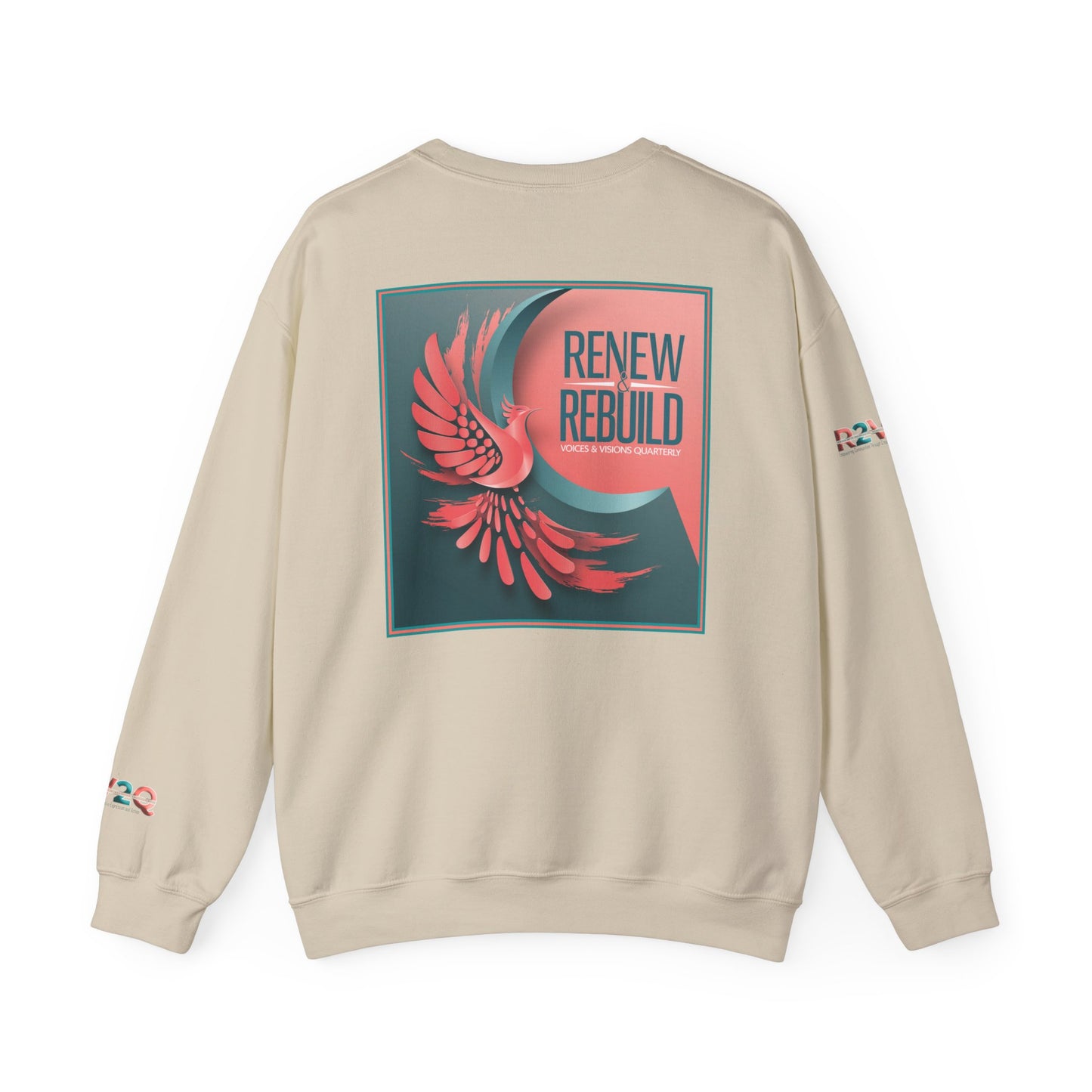 Empowering Unisex Heavy Blend Crewneck Sweatshirt - Renew and Rebuild Design