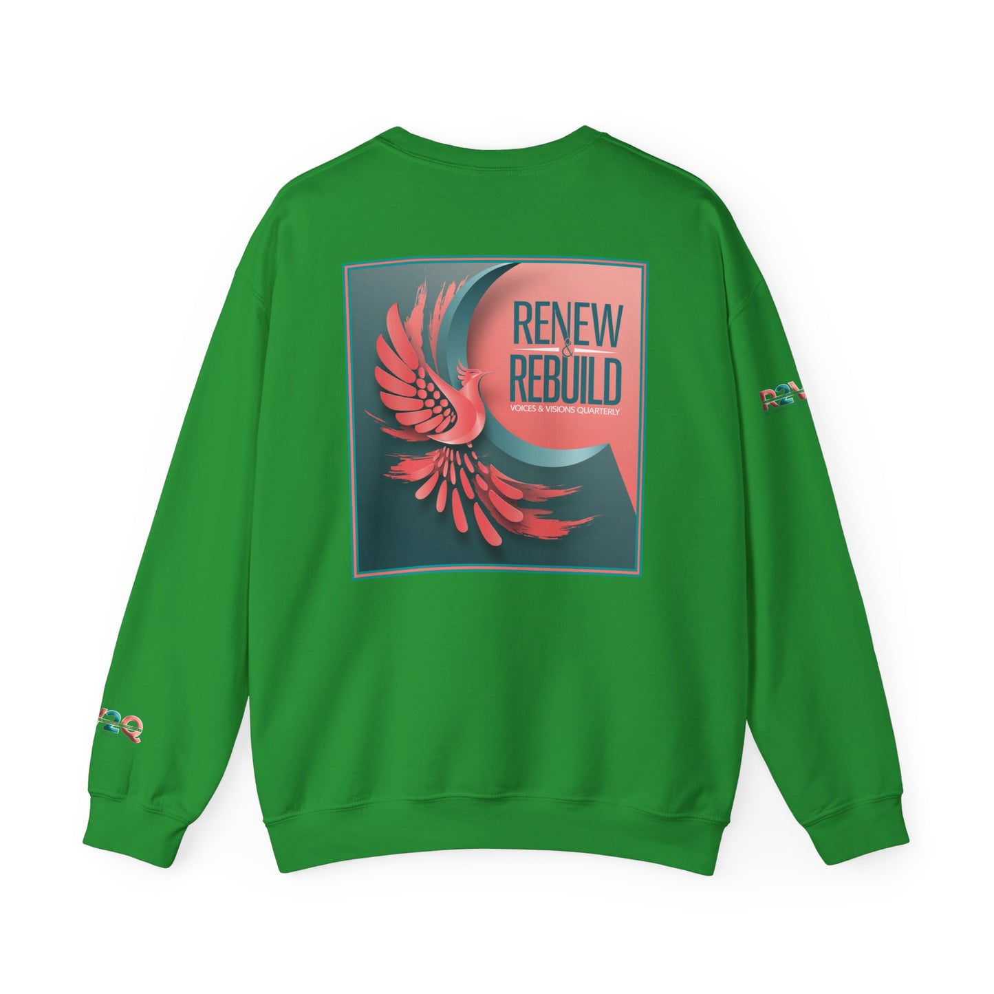 Empowering Unisex Heavy Blend Crewneck Sweatshirt - Renew and Rebuild Design