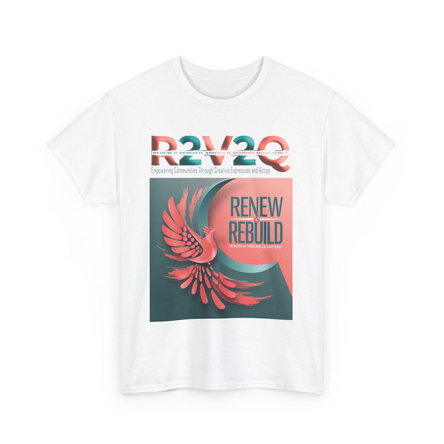 R2V2Q “Renew & Rebuild” Unisex Heavy Cotton Tee