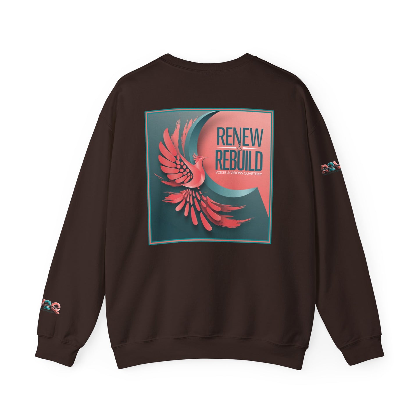 Empowering Unisex Heavy Blend Crewneck Sweatshirt - Renew and Rebuild Design