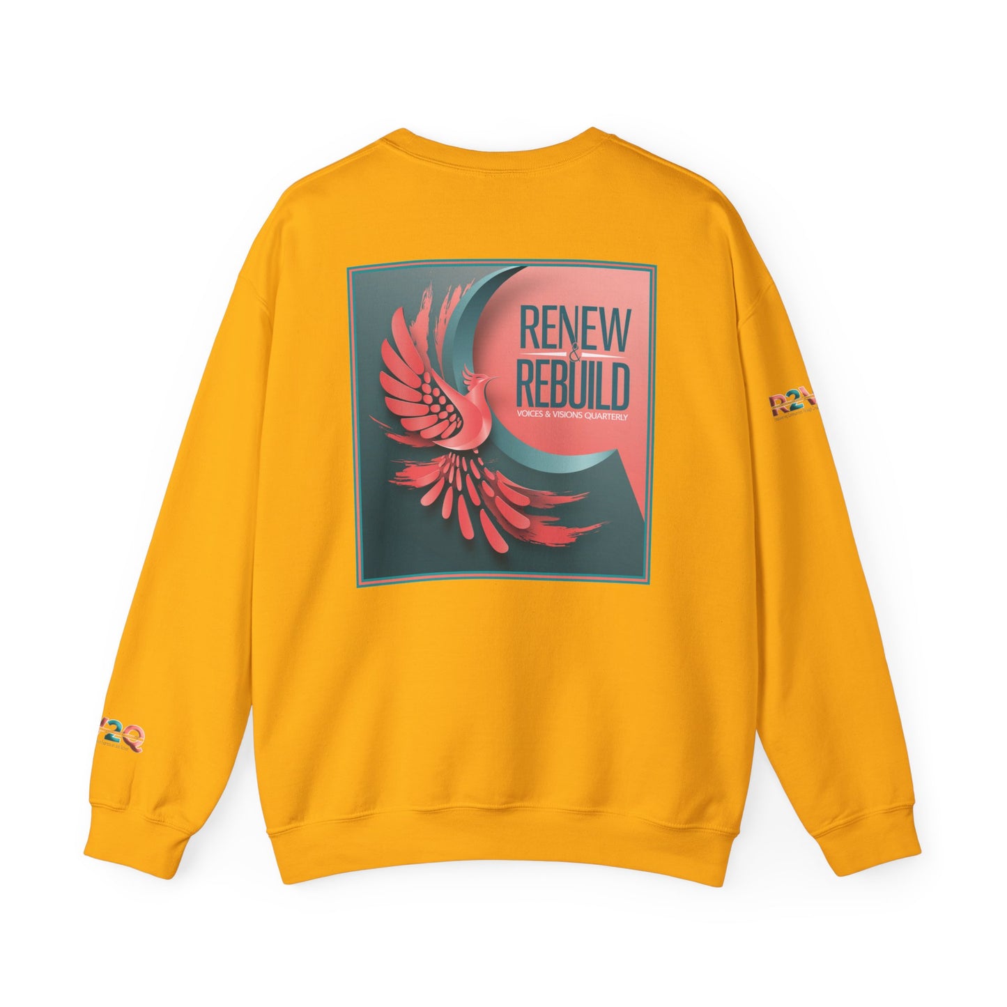 Empowering Unisex Heavy Blend Crewneck Sweatshirt - Renew and Rebuild Design