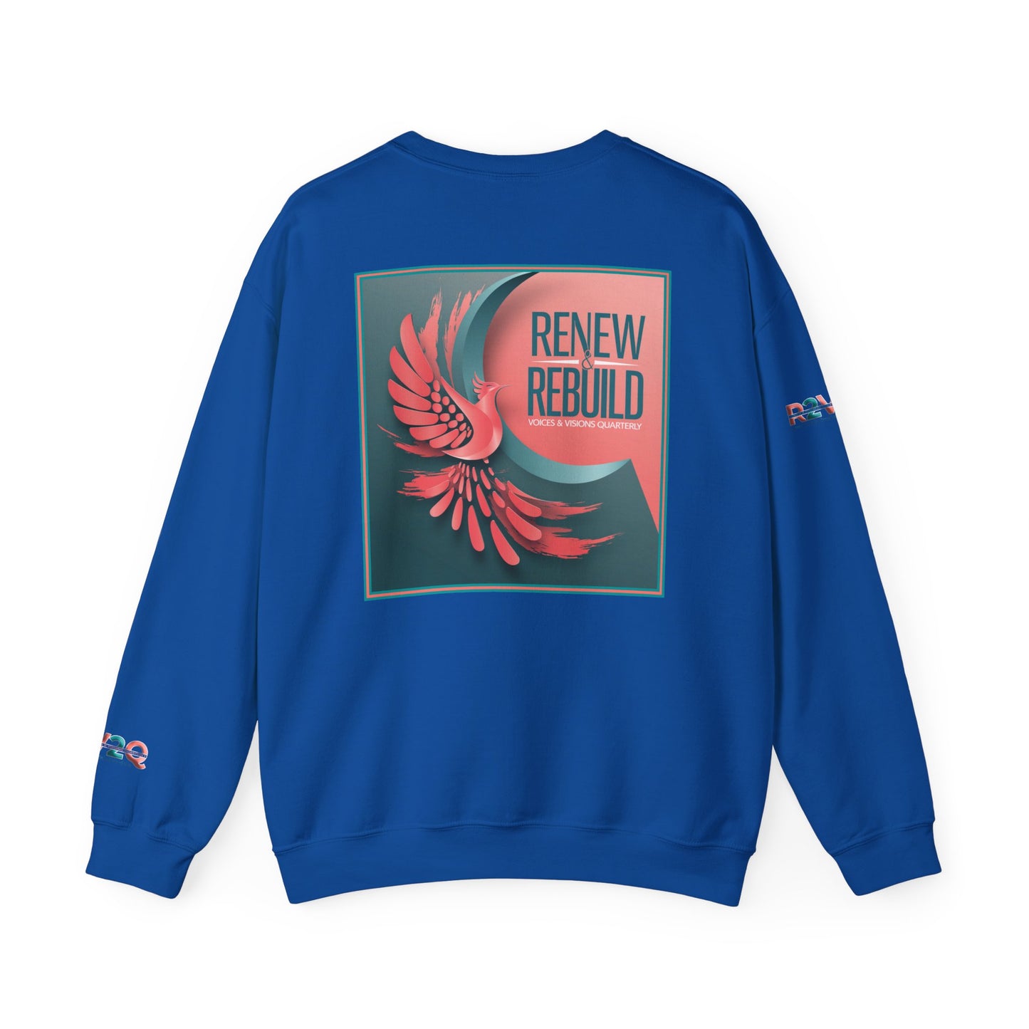 Empowering Unisex Heavy Blend Crewneck Sweatshirt - Renew and Rebuild Design