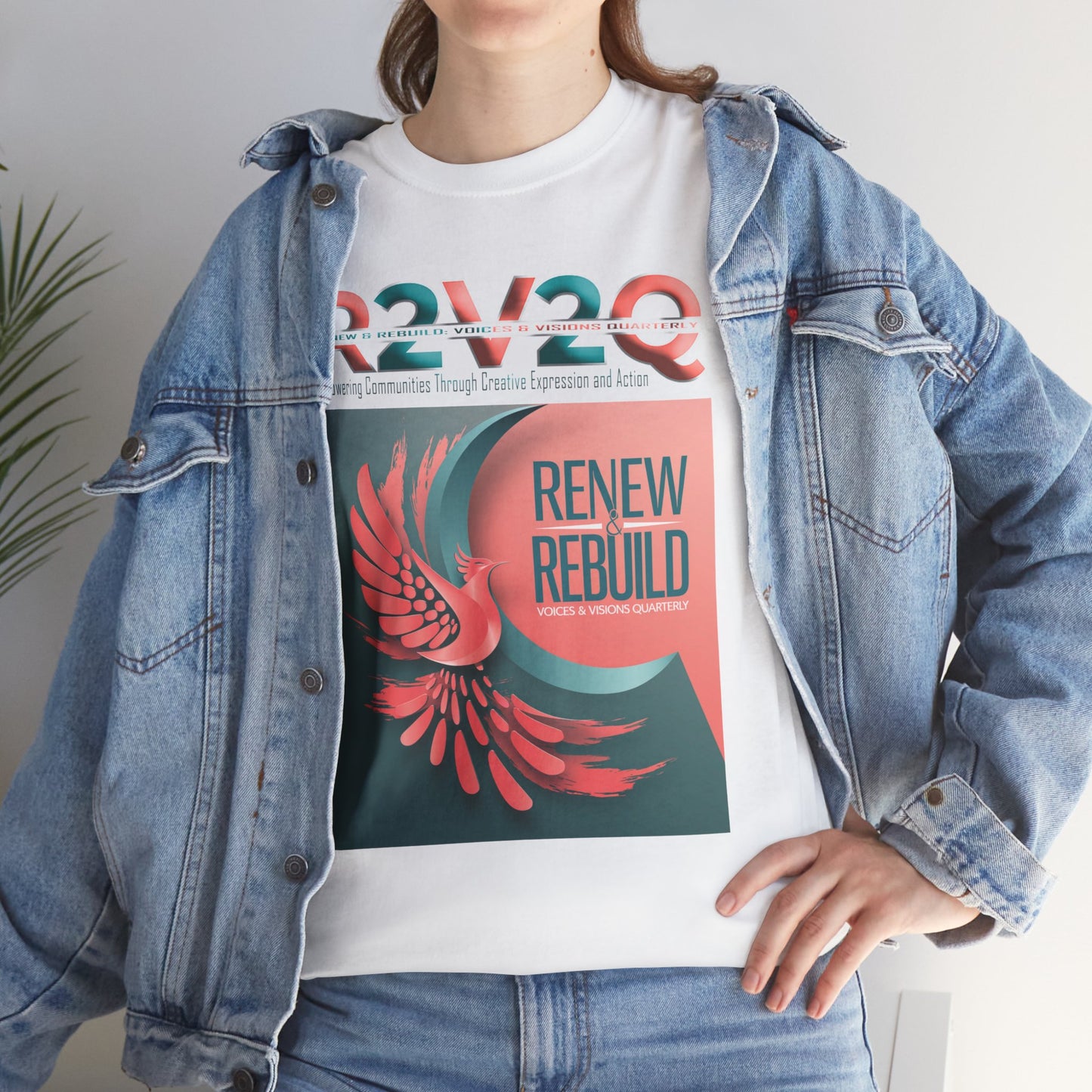 R2V2Q “Renew & Rebuild” Unisex Heavy Cotton Tee