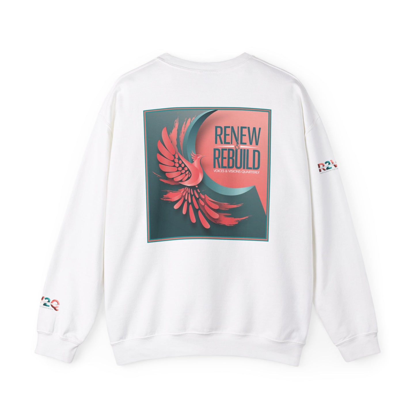 Empowering Unisex Heavy Blend Crewneck Sweatshirt - Renew and Rebuild Design