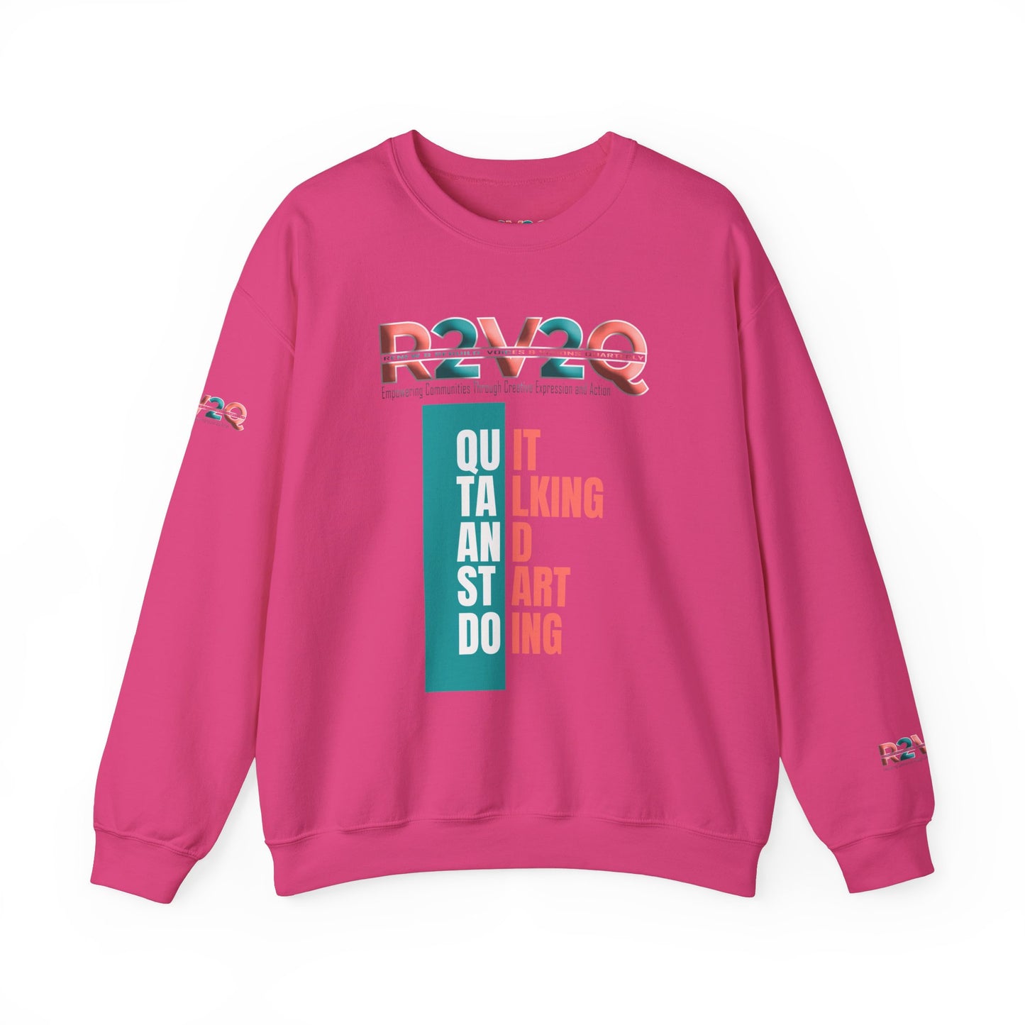 Empowering Unisex Heavy Blend Crewneck Sweatshirt - Renew and Rebuild Design