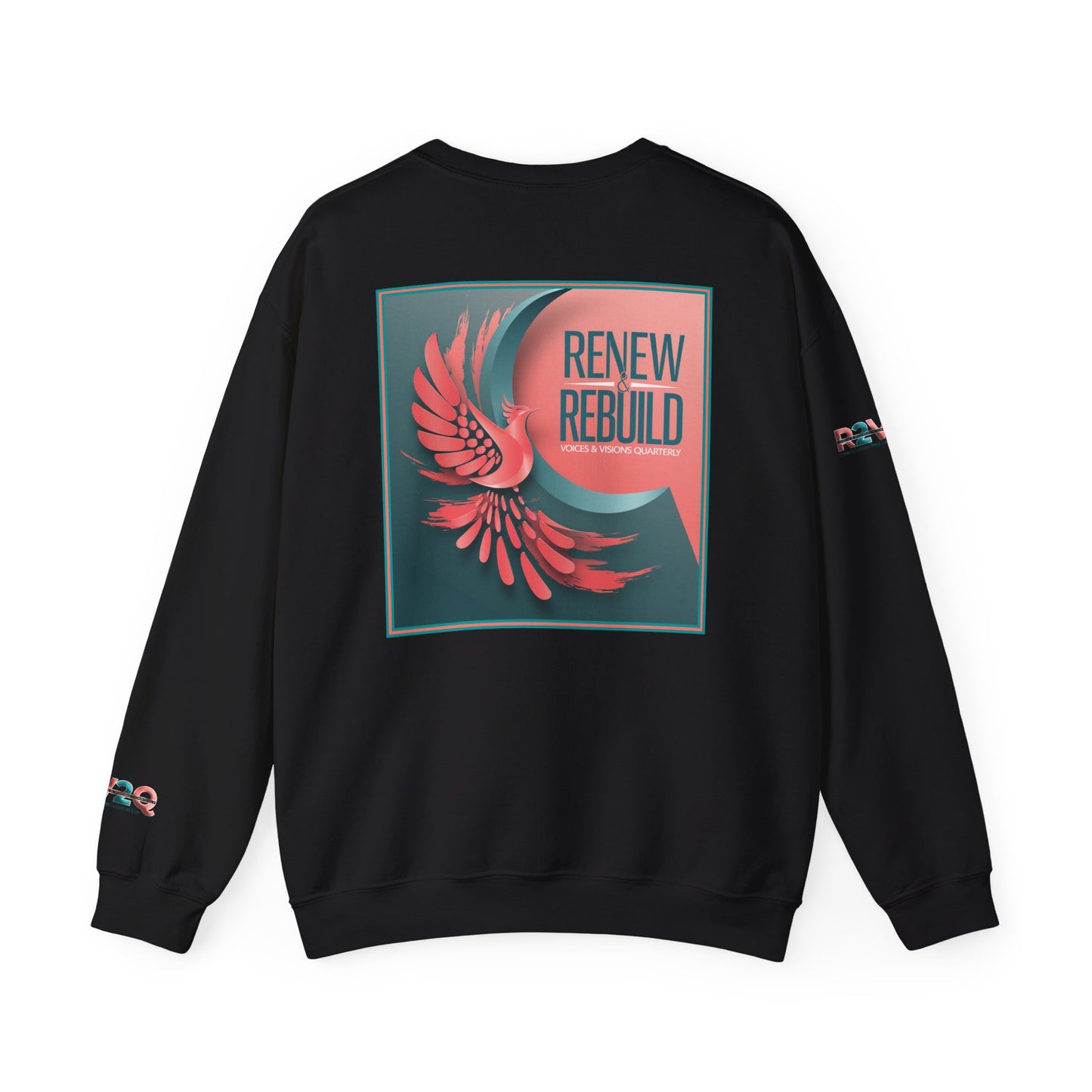 Empowering Unisex Heavy Blend Crewneck Sweatshirt - Renew and Rebuild Design