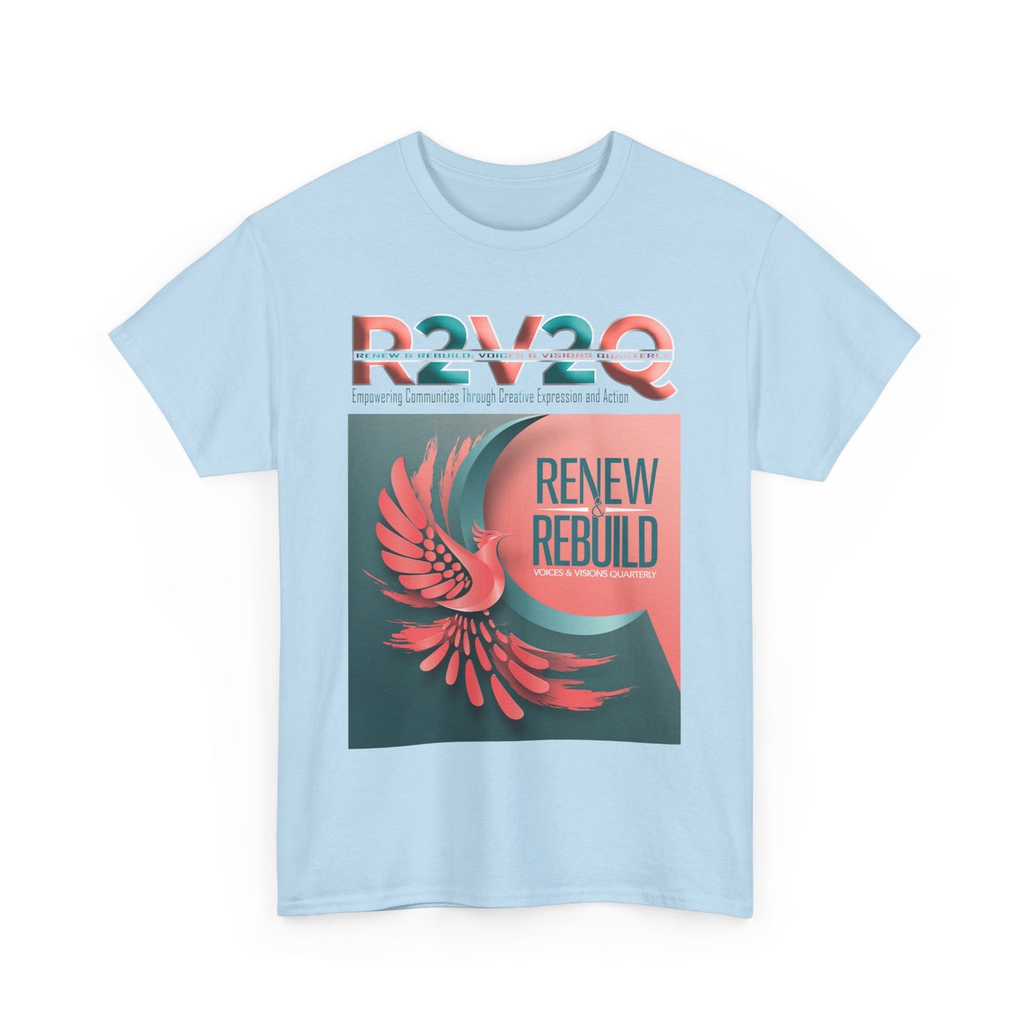 R2V2Q “Renew & Rebuild” Unisex Heavy Cotton Tee