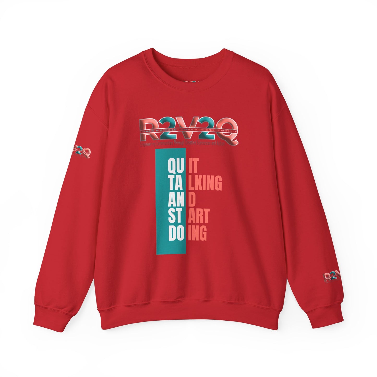 Empowering Unisex Heavy Blend Crewneck Sweatshirt - Renew and Rebuild Design