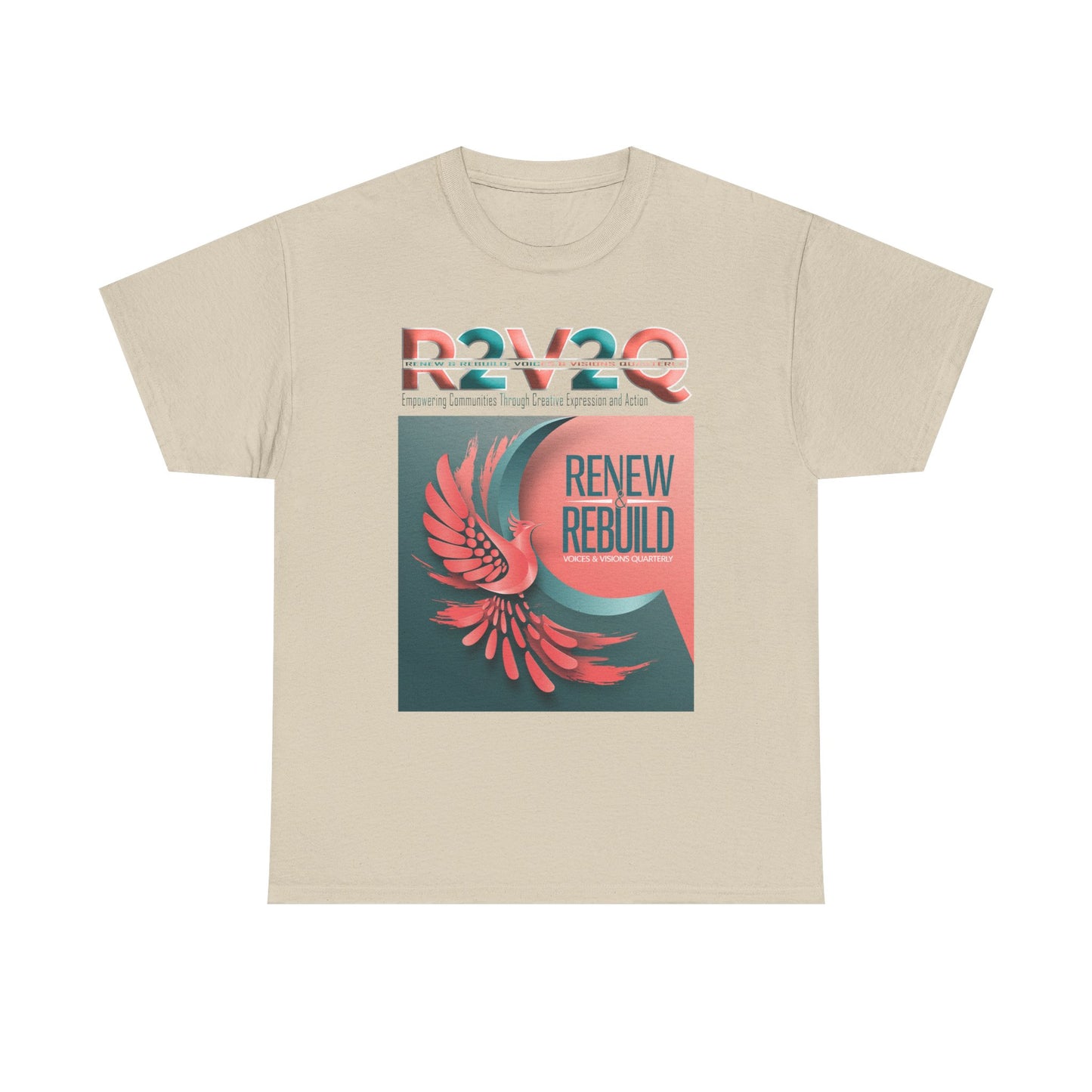 R2V2Q “Renew & Rebuild” Unisex Heavy Cotton Tee