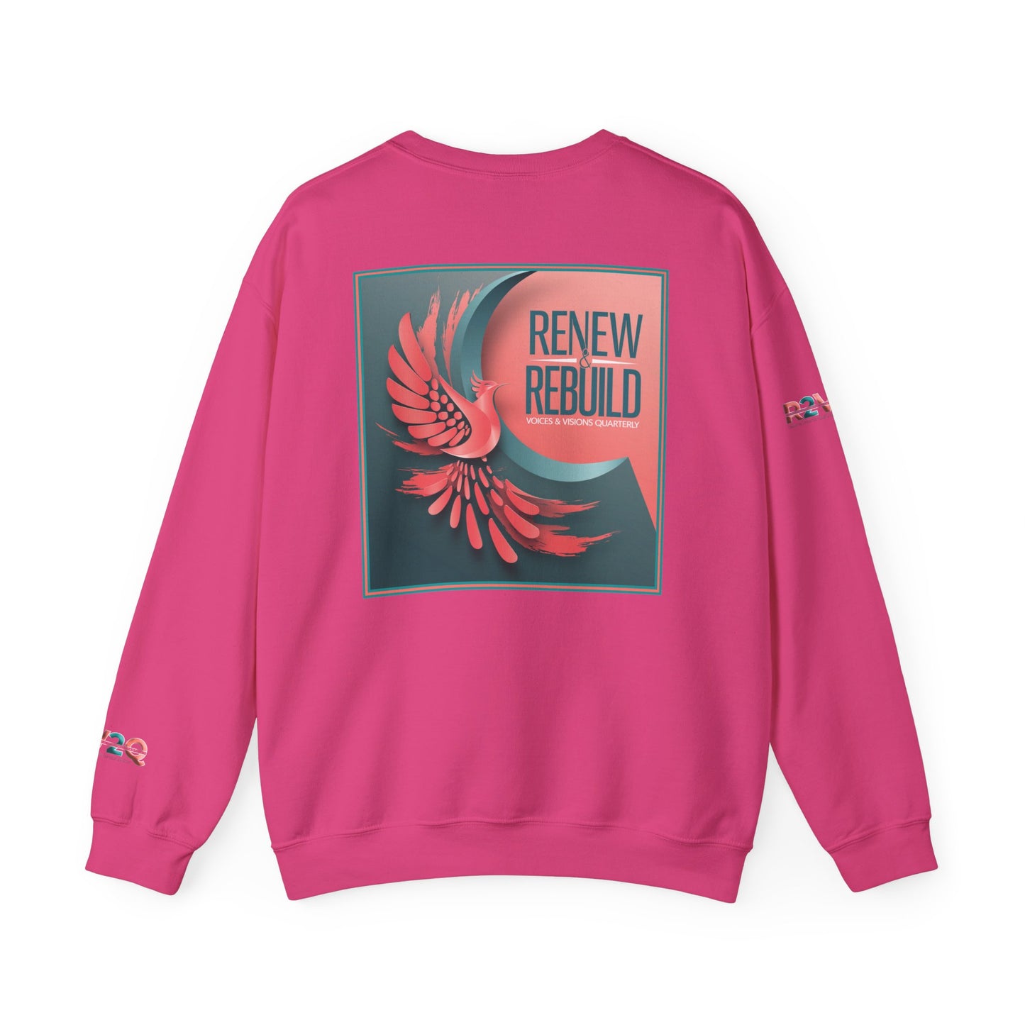 Empowering Unisex Heavy Blend Crewneck Sweatshirt - Renew and Rebuild Design